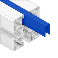 MODULAR SOLUTIONS PVC COVER PROFILE<br>BLUE, 2M